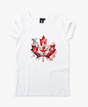 Жіноча футболка Прапор Канади