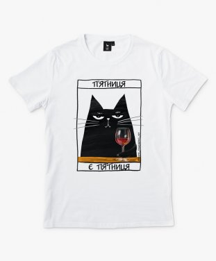 Чоловіча футболка Чорний кіт - п'ятниця