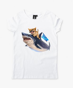 Жіноча футболка NAFO Shark