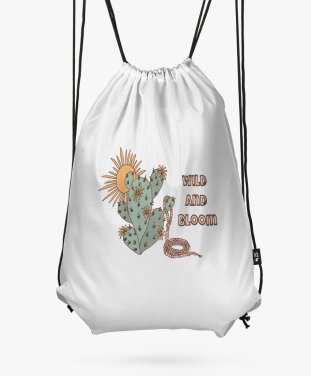 Рюкзак Квітучий кактус під сонцем / Blooming cactus under the sun
