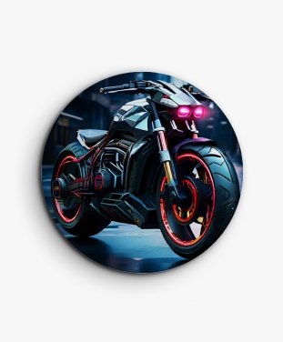 Значок Мотоцикл у стилі кіберпанк