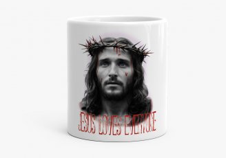 Чашка Jesus loves everyone_ (Ісус любить всіх)