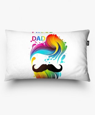 Подушка прямокутна Proud Dad LGBT