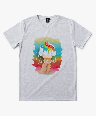 Чоловіча футболка Lick Me Морозиво ЛГБТ