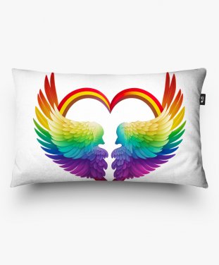 Подушка прямокутна ЛГБТ Крила кохання