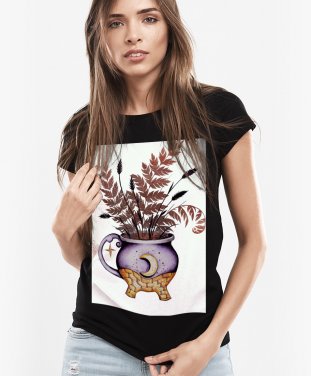 Жіноча футболка Горнятко з квітами