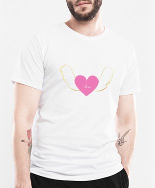 Чоловіча футболка heart with wings