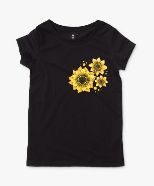 Жіноча футболка Три соняшника