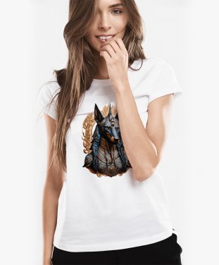 Жіноча футболка Голова Анубіса з візерунками
