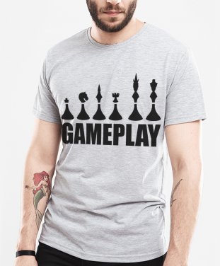 Чоловіча футболка Шаховий геймплей Chess Gameplay