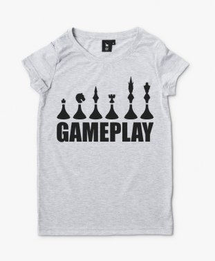 Жіноча футболка Шаховий геймплей Chess Gameplay