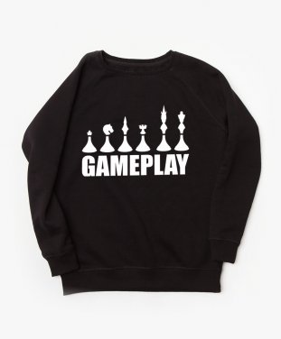Жіночий світшот Шаховий геймплей Chess Gameplay