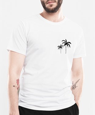 Чоловіча футболка palms silhouette. black
