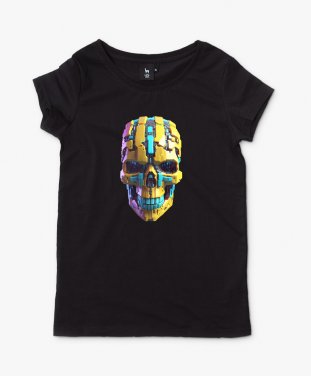 Жіноча футболка Кібер-череп