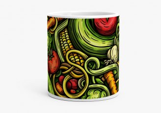 Чашка Vegetables doodle