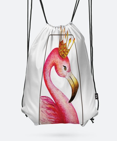 Рюкзак Акварельний фламінго | Watercolor flamingo