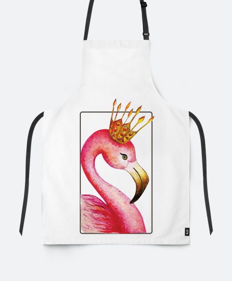 Фартух Акварельний фламінго | Watercolor flamingo