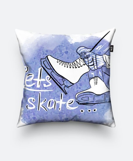 Подушка квадратна Let’s skate