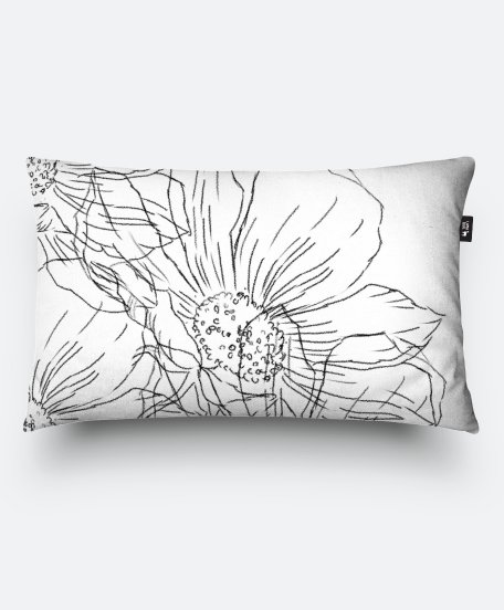 Подушка прямокутна Квіти