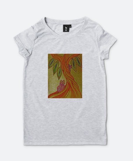 Жіноча футболка дерево с котами