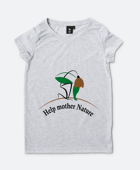 Жіноча футболка Help mother Nature