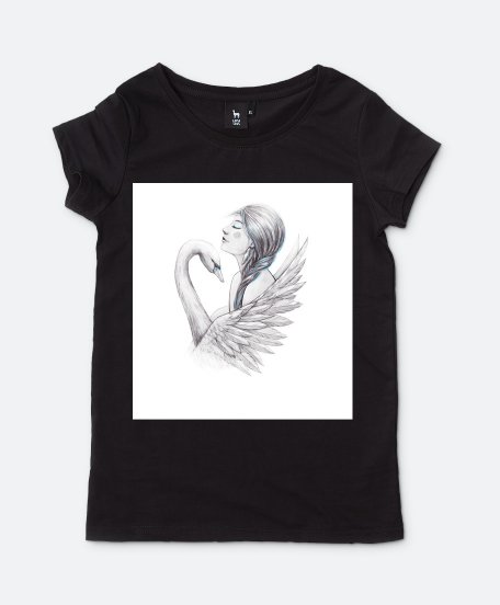 Жіноча футболка Girl and Swan