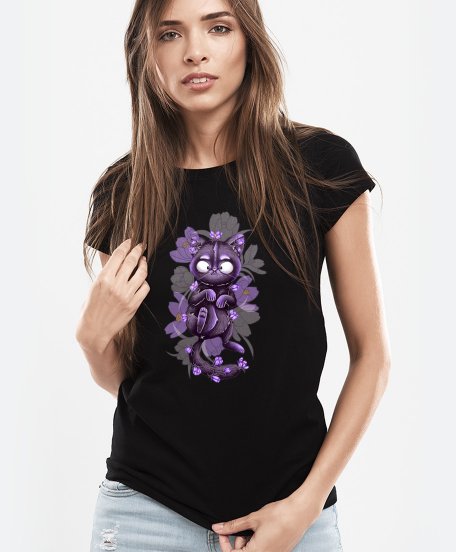Жіноча футболка Кіт крокус