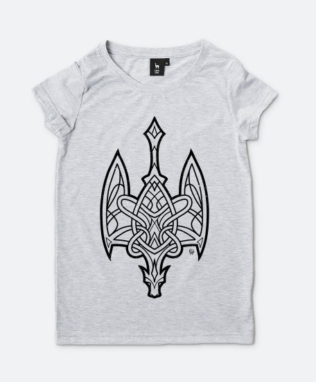 Жіноча футболка Тризуб Дракон