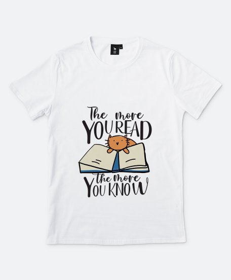 Чоловіча футболка Чим більше читаєш, тим більше знаєш