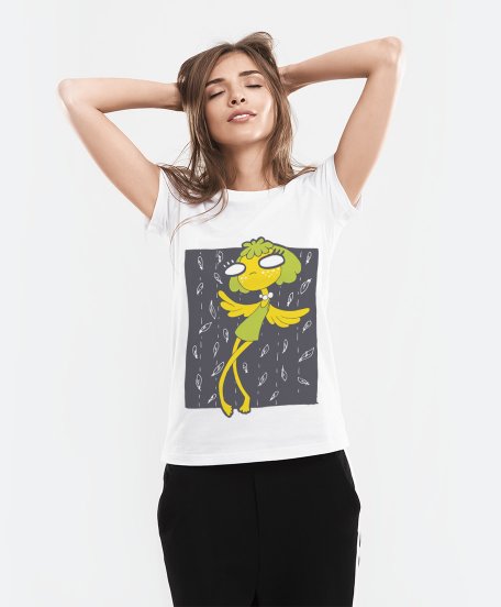 Жіноча футболка Bird Girl, Дівчина пташина