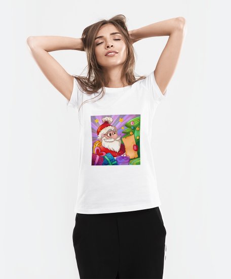 Жіноча футболка Дiд Мороз