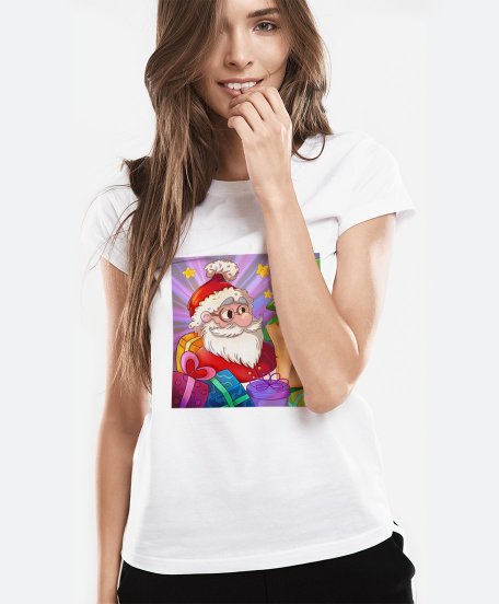 Жіноча футболка Дiд Мороз