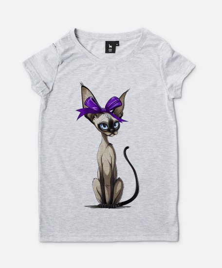Жіноча футболка Сіамська орієнтальна Кішка