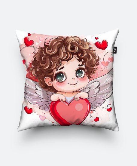 Подушка квадратна Ангел Кохання Святий Валентин