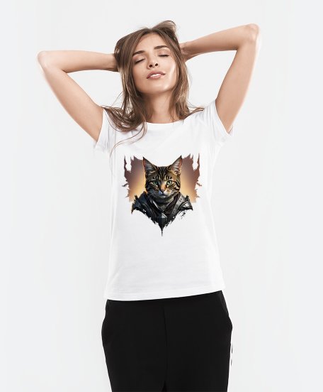 Жіноча футболка Котяча мордочка