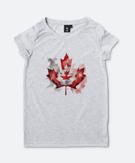 Жіноча футболка Прапор Канади