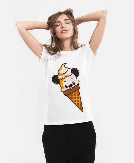 Жіноча футболка Морозиво-Маус