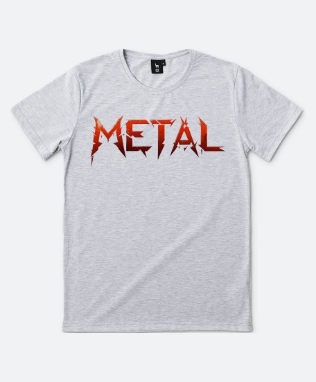 Чоловіча футболка Напис "METAL"