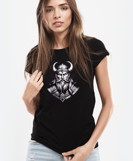 Жіноча футболка Обличчя вікінга