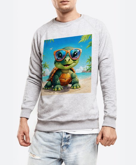 Чоловічий світшот Черепаха в сонцезахисних окулярах
