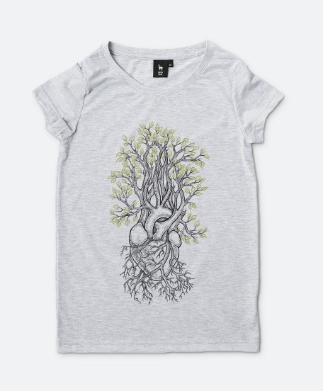 Жіноча футболка Сердце с деревом