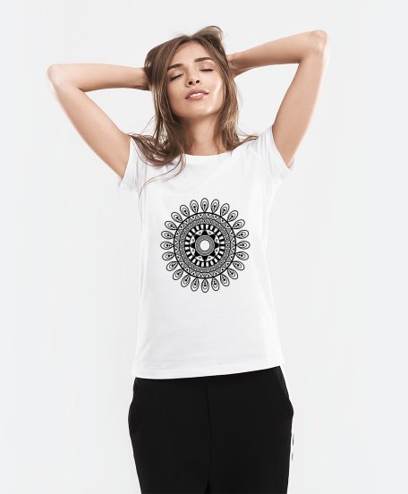 Жіноча футболка абстрактный цветок