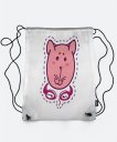 Рюкзак рожевий кіт у навушниках
