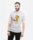 Чоловіча футболка Спортивный пёс с гантелями