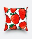 Подушка квадратна strawberrys pattern
