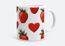 Чашка Hearts and strawberries