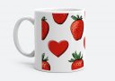 Чашка Hearts and strawberries