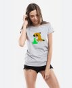 Жіноча футболка Больной блюющий пёс