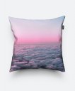 Подушка квадратна Розовый закат над облаками