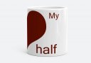Чашка my half